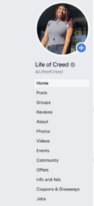 Look at Life of Creed's FB sidebar.